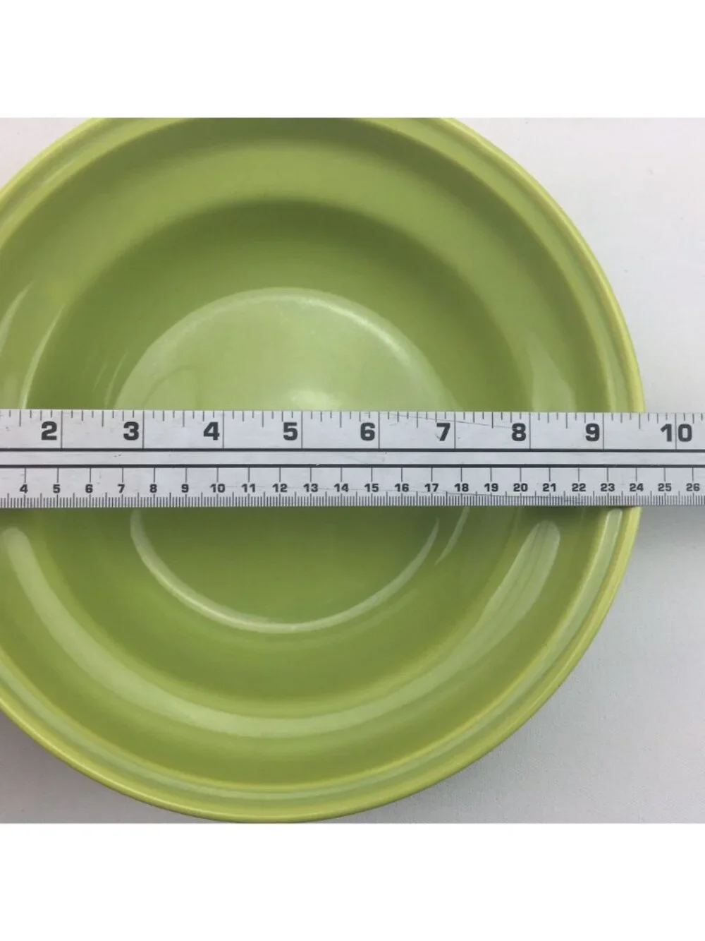 Vintage Green Ceramic Lidded Bowl 9.5